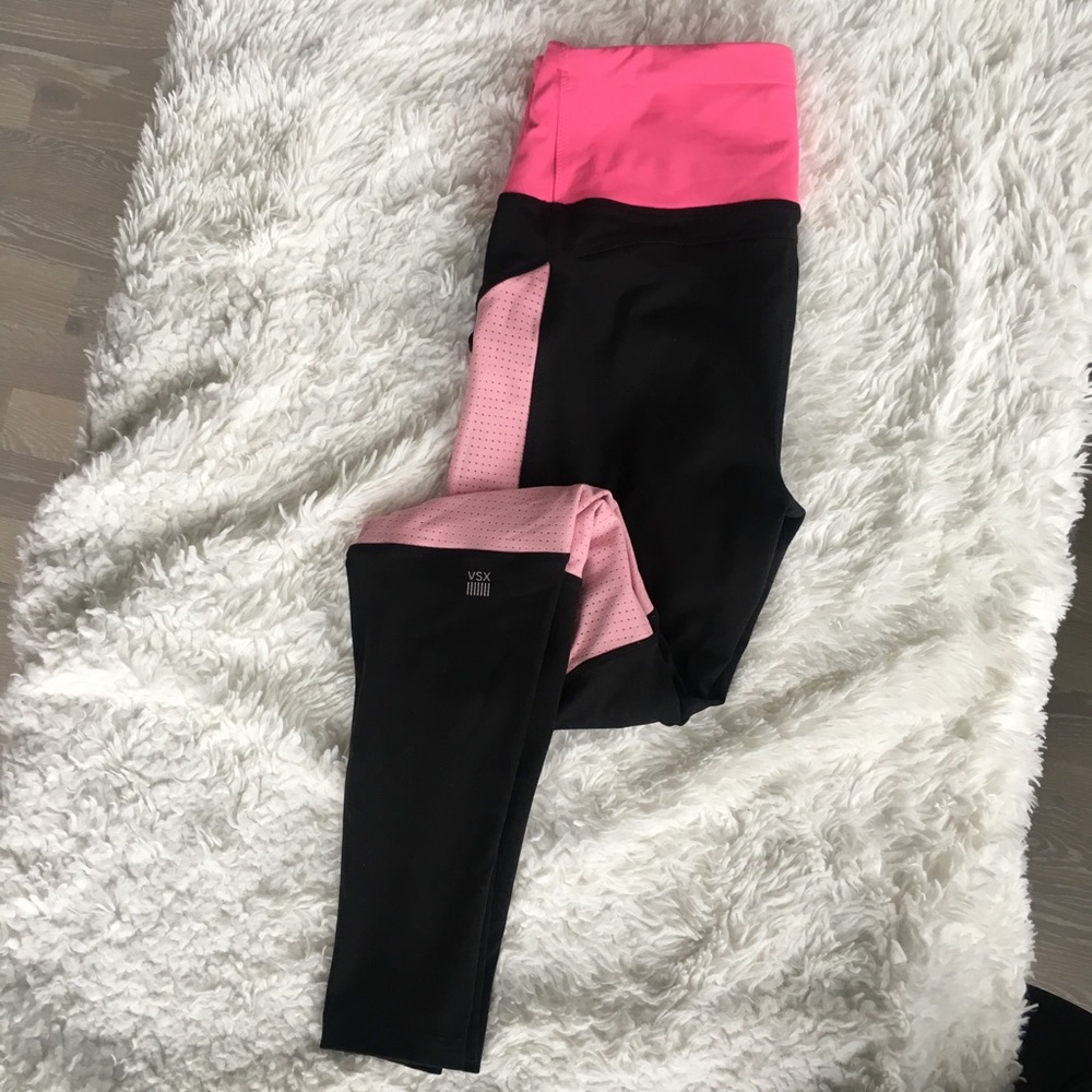 VSX pink and black knockout tight